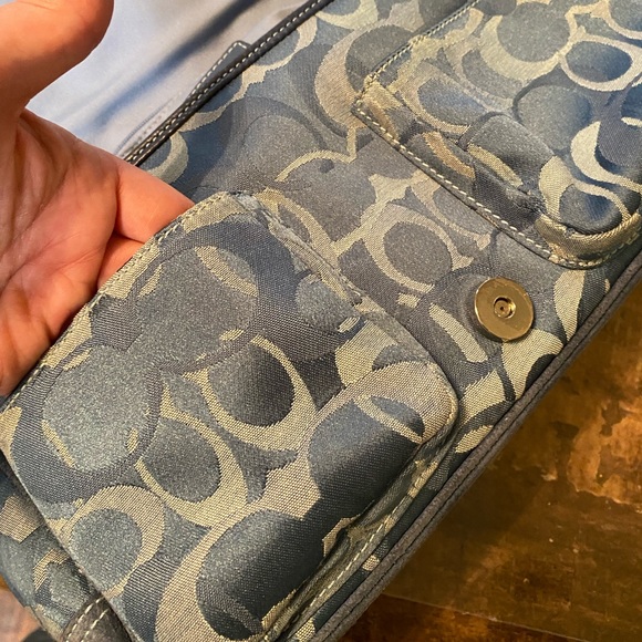 Coach signature blue bag - Picture 7 of 11